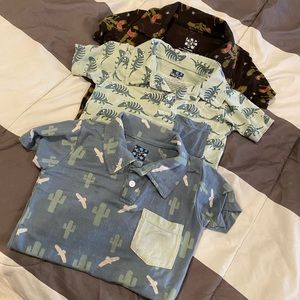 Kickee pants bundle 3 rompers 18-24 12-18 months armadillo cactiVenus flytrap